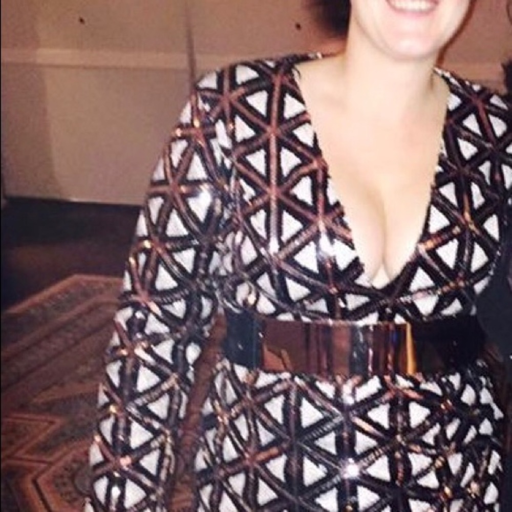 Akira black and gold party dress